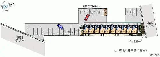 ★手数料０円★岡山市中区旭東町２丁目　月極駐車場（LP）